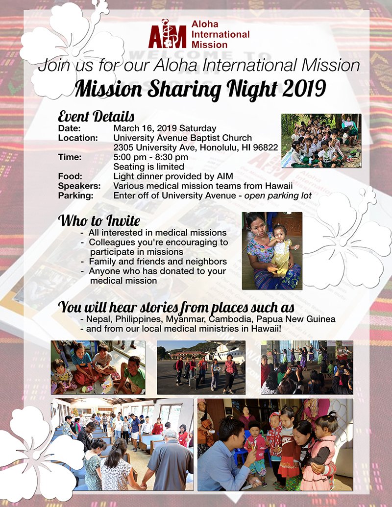 AIM Mission Sharing Night 2019
