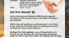 Join us for 40 Days for Life