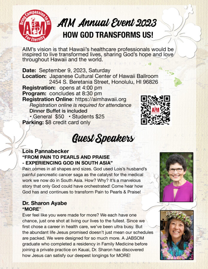 AIM Annual Event 2023, "How God Transforms Us!"